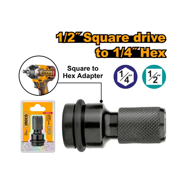 Square to Hex Adapter
- P50C100 | ABH60501 Ingco - Ghana