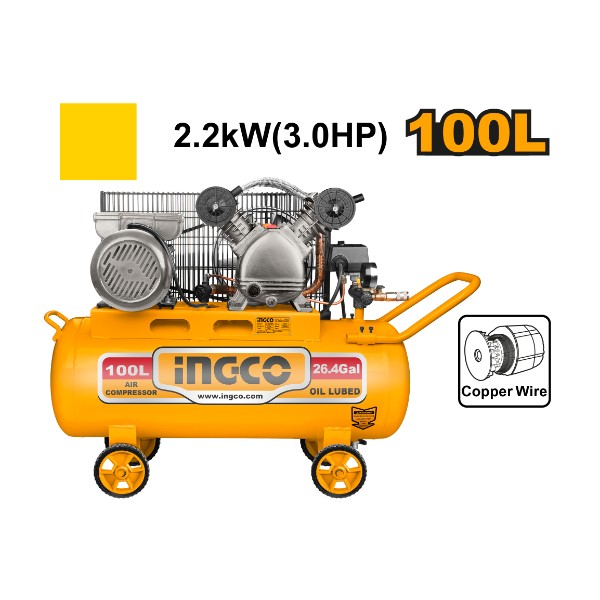 Air compressor 100L 3HP Belt - PC1 | AC1301008 Ingco - Ghana