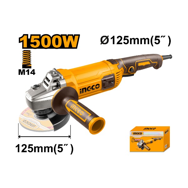 Angle grinder 1500W 5" - P1C4 | AG150028 Ingco - Ghana