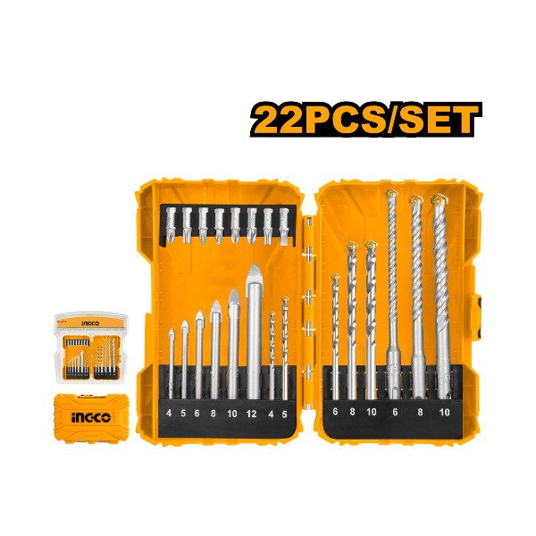 22 Pcs drill bits and screwdriver bits set | AKDL12201 Ingco - Ghana