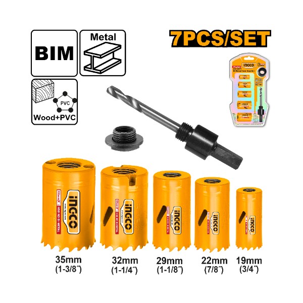 Bi-Metal Hole Saw Set AKH0071 Ingco - Ghana