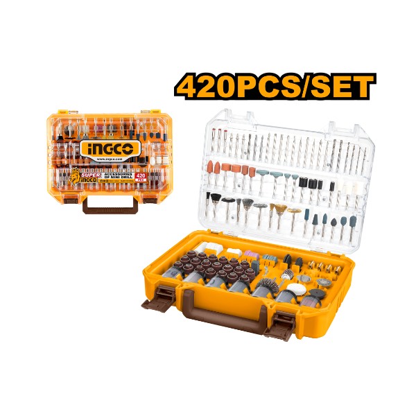 Accessories of mini drill 420pcs - C20 | AKMG4208 Ingco - Ghana