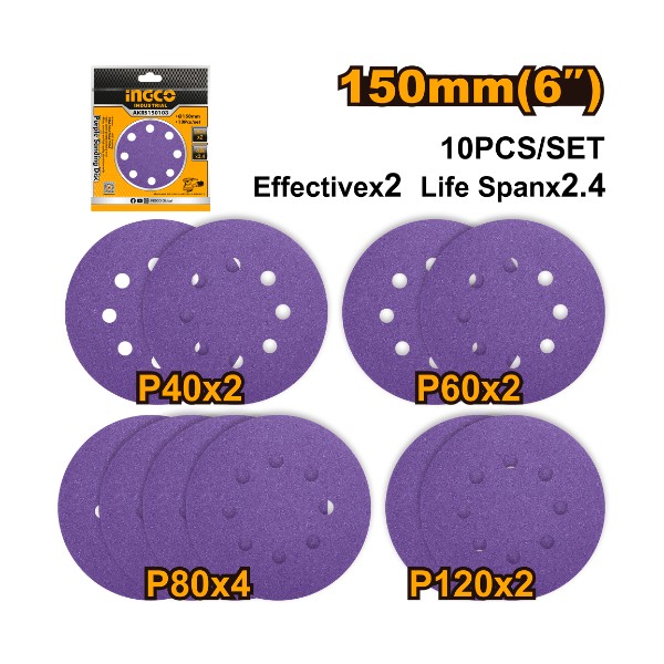 Purple Sanding Disc AKRS150103 Ingco - Ghana