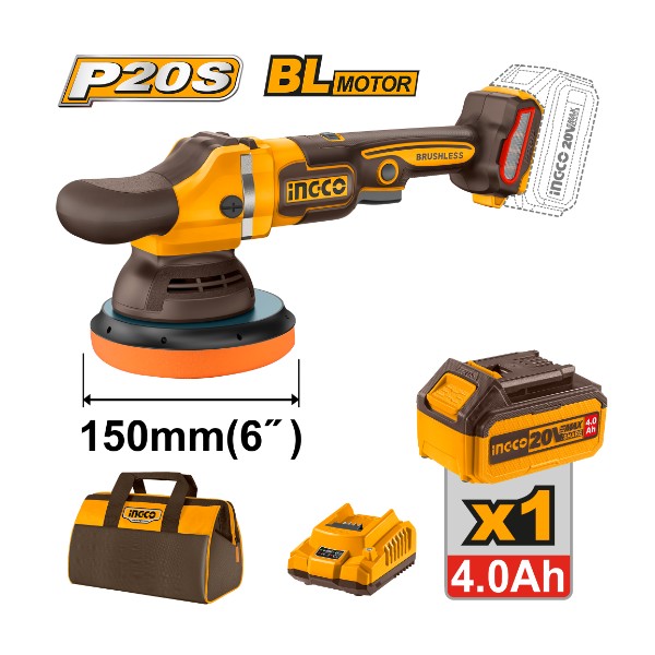 Cordless polisher 20V 6" + Battery | APLI20151 Ingco - Ghana