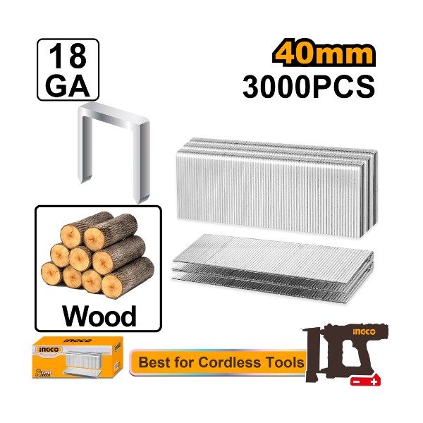 Crown staple 40mm - P1C10 | AST18403 Ingco - Ghana