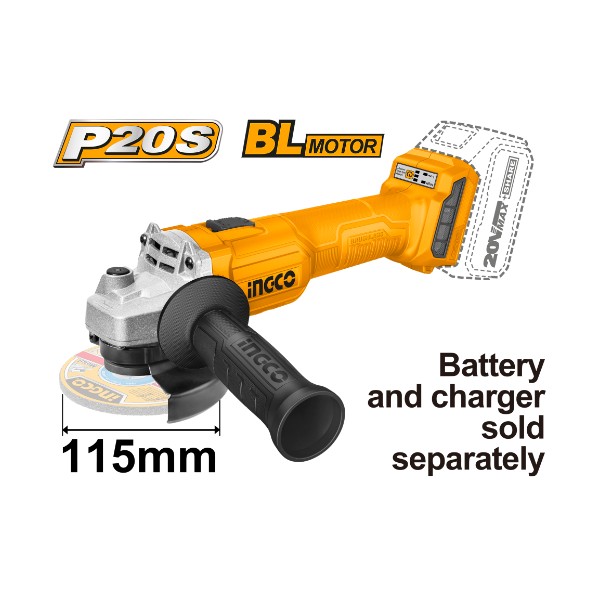 Lithium-Ion Angle Grinder CAGLI20157 Ingco - Ghana