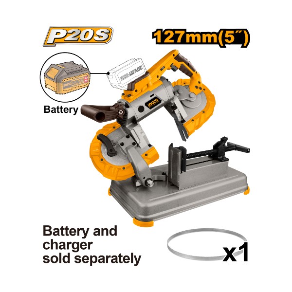 Lithium-Ion band saw 20V 5" - C1 | CBSLI20127 Ingco - Ghana
