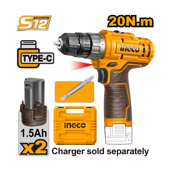 Cordless drill CDLI12202 Ingco - Ghana