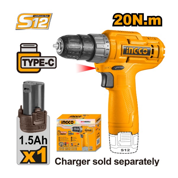 Cordless drill | CDLI12428 Ingco - Ghana