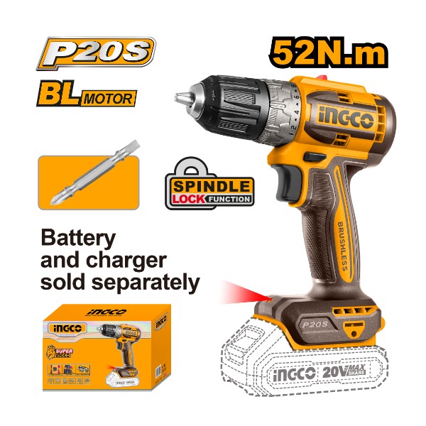 Brushless cordless drill | CDLI204531 Ingco - Ghana