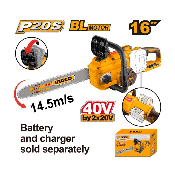 Cordless chain saw CGSLI40168 Ingco - Ghana