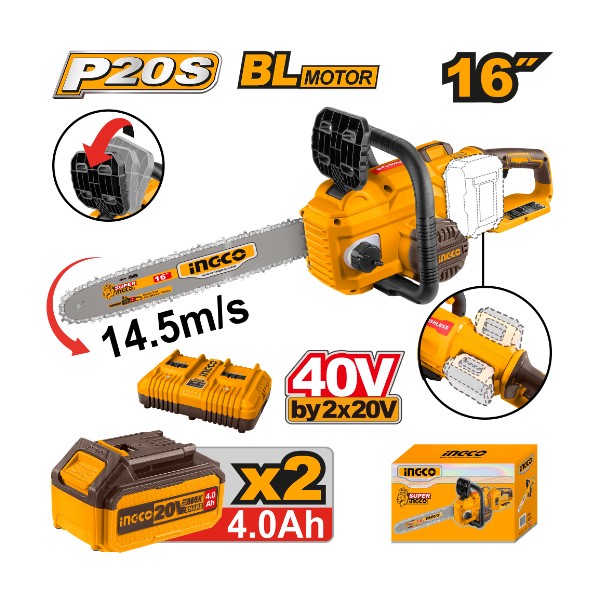 Cordless chain saw CGSLI401682 Ingco - Ghana