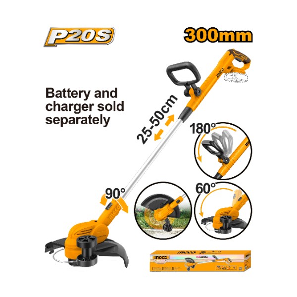 Lithium-Ion Grass Trimmer CGTLI20328 Ingco - Ghana