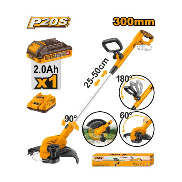 Cordless grass trimmer 20V + Battery - P1C2 | CGTLI203285 Ingco - Ghana