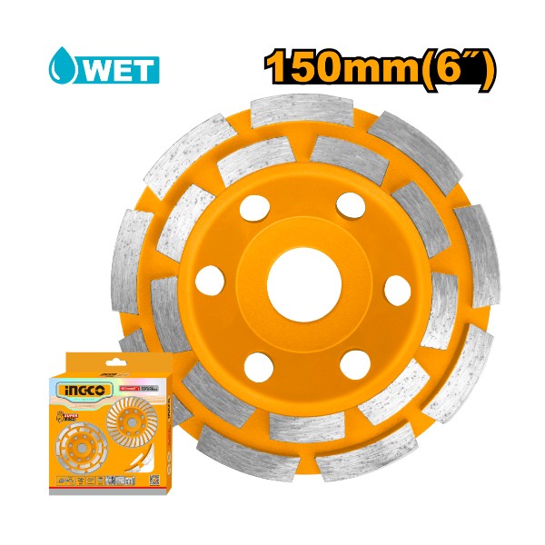 Diamond cup wheels 6" 150mm - C10 | CGW021501 Ingco - Ghana