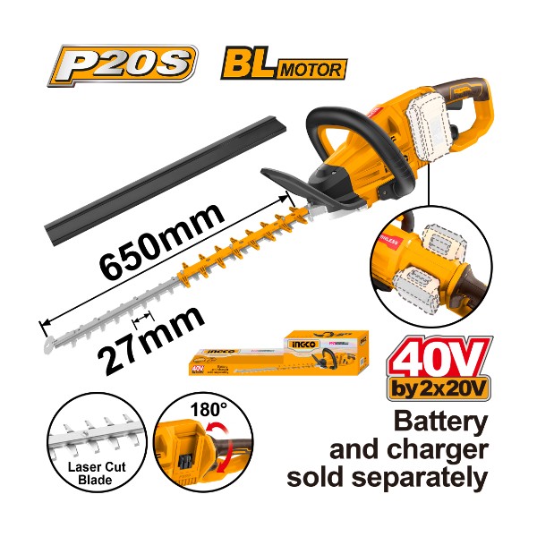 Cordless hedge  trimmer CHTLI40028 Ingco - Ghana