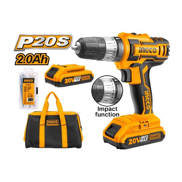 Lithium-Ion Impact Drill CIDLI20025 Ingco - Ghana