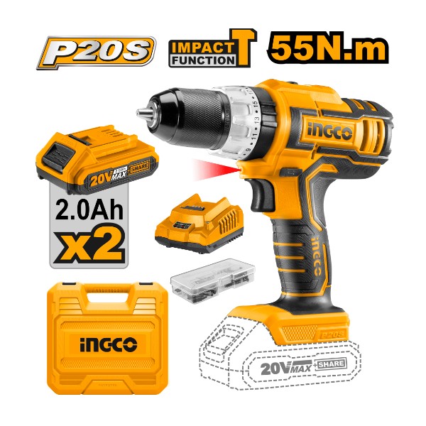 Lithium-Ion Impact Drill CIDLI20031 Ingco - Ghana