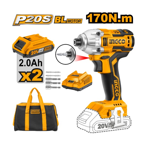 Lithium-Ion Impact Driver CIRLI2002 Ingco - Ghana