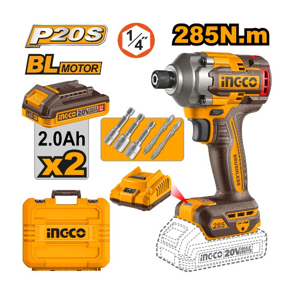 Cordless impact driver CIRLI2028 Ingco - Ghana