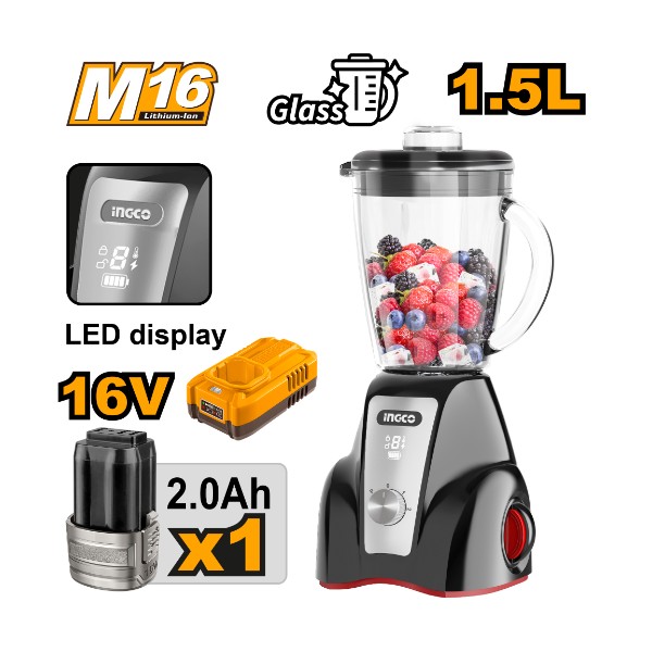 Cordless stand blender 16V + Battery - P1C4 | CJB052K Ingco - Ghana