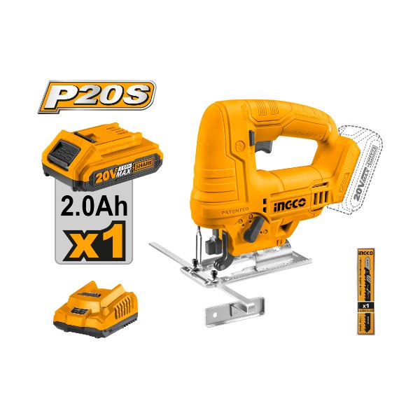Lithium-ion jig saw 20V + Battery - C5 | CJSLI65081 Ingco - Ghana