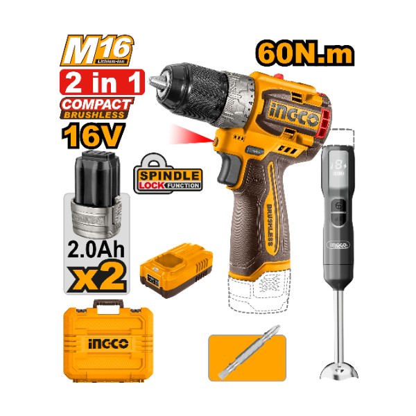 Cordless 2 pcs combo  kit CKLI1628 Ingco - Ghana
