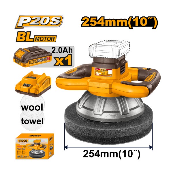 Cordless polisher 10" 20V - C4 | COPLI2025481 Ingco - Ghana