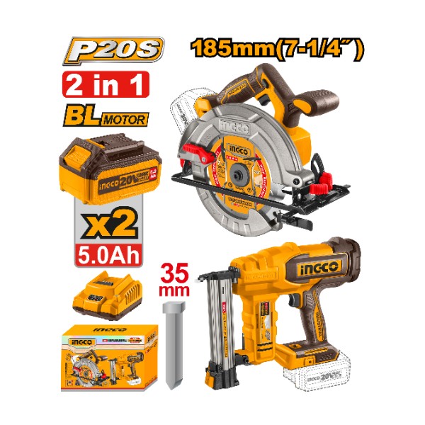 Cordless 20V circular saw 7.25 | COSLI240866 Ingco - Ghana