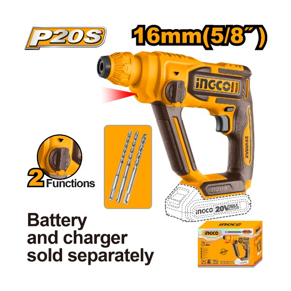 Lithium-Ion rotary hammer CRHLI20168 Ingco - Ghana