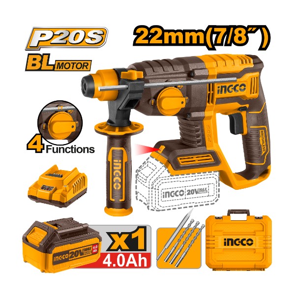 Lithium-Ion rotary hammer CRHLI202081 Ingco - Ghana