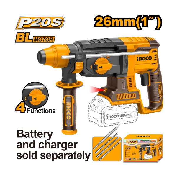 Lithium-Ion rotary hammer CRHLI20228 Ingco - Ghana