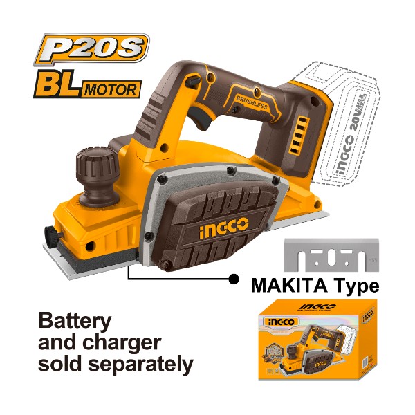 Cordless planer 20V - P1C4 | CRLI20401 Ingco - Ghana
