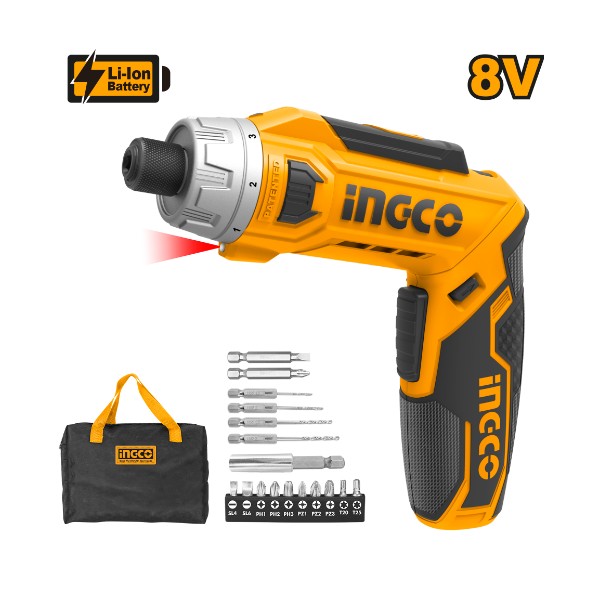 Lithium-Ion Cordless ScrewDriver CSDLI0801 Ingco - Ghana