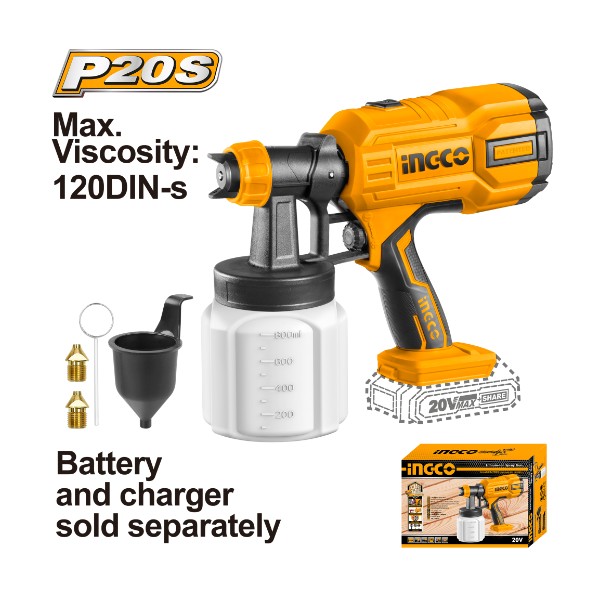 Lithium-Ion Spray Gun CSGLI2003 Ingco - Ghana