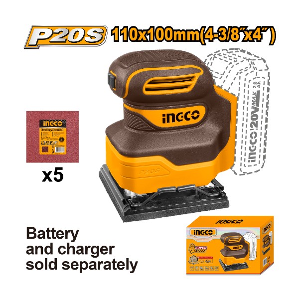 Cordless sheet sander CSHSLI2014 Ingco - Ghana