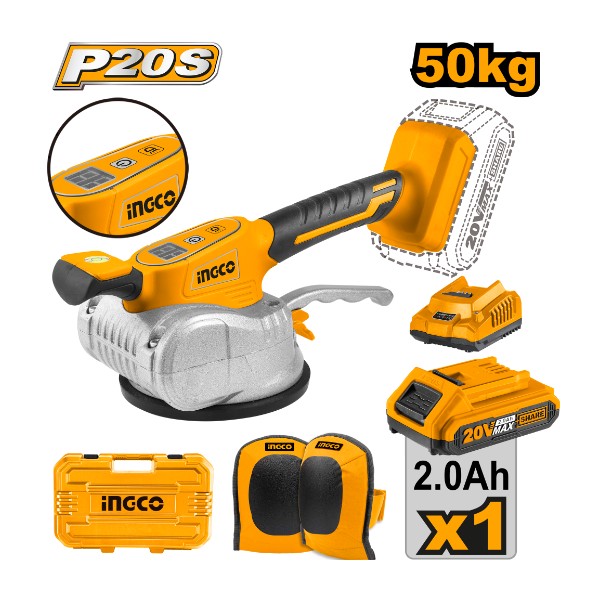 Cordless tile vibration machine 20V + Battery
- P1C5 | CTVLI20101 Ingco - Ghana