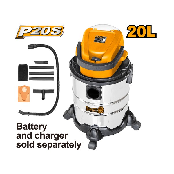 Lithium-Ion Vacuum Cleaner CVLI2005E Ingco - Ghana