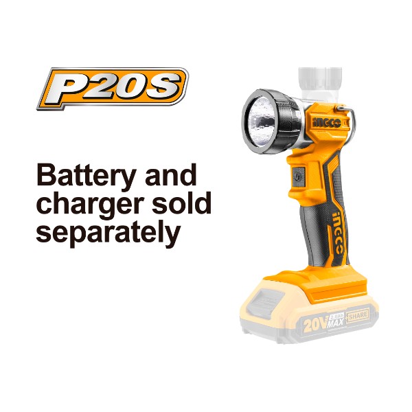 Lithium-Ion Work Lamp CWLI2001 Ingco - Ghana