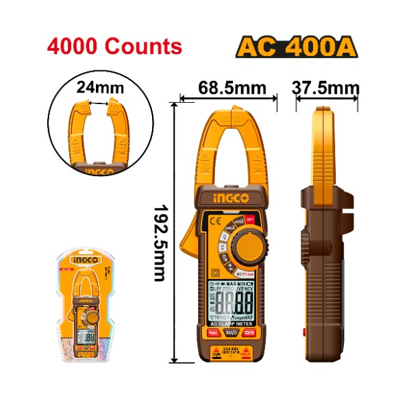 Digital AC clamp meter DCM62001 Ingco - Ghana