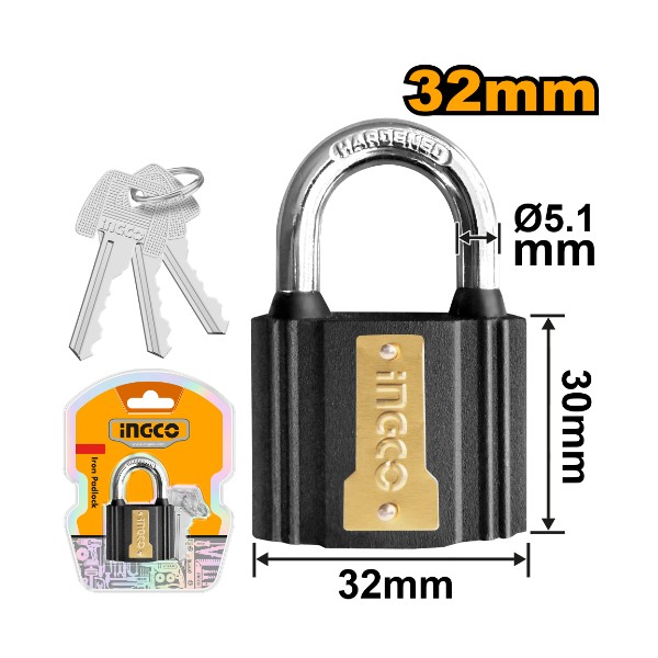 Iron Padlock 32mm - P6C120 | DIPL0301 Ingco - Ghana