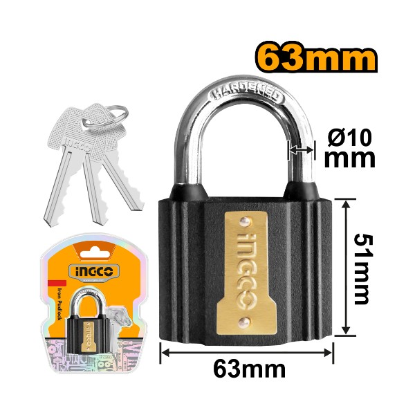 Iron Padlock DIPL0601 Ingco - Ghana