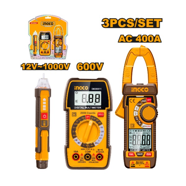 Electrical test kit 3pcs set - P10C20 | DM3068 Ingco - Ghana