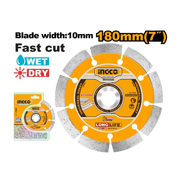 Dry diamond disc DMD011802 Ingco - Ghana