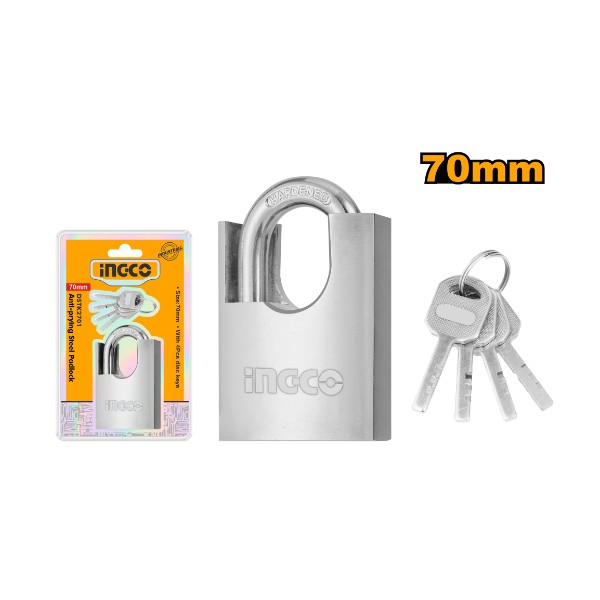 Anti-prying steel padlock 70mm - P6C24 | DSTK2701 Ingco - Ghana