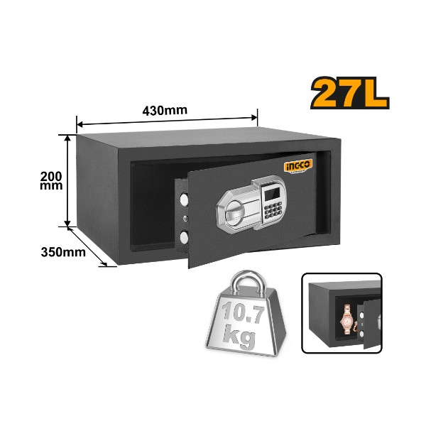 Electronic safe | ESF3502 Ingco - Ghana