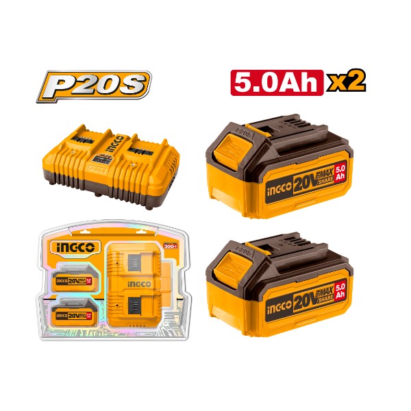 P20S Lithium-Ion battery and charger kit | FBCPK2425 Ingco - Ghana