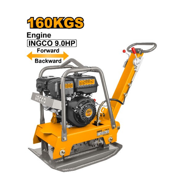 Gasoline reversible plate compactor 9HP 160kg | GCP160-2 Ingco - Ghana
