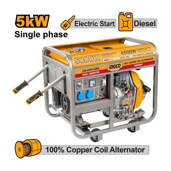 Diesel generator | GDE50001 Ingco - Ghana