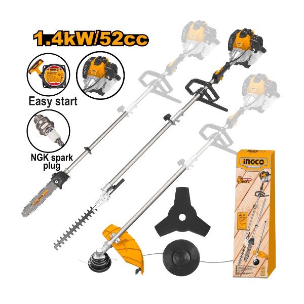 4-in-1 Gasoline Hedge trimmer multi tool | GMT55231 Ingco - Ghana